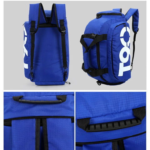 T90 Gym Backpack Women Fitness Travel Boston Trip Luggage Handbag Sports Shoe Shoulder Duffle Weekend Big Cross Tote Bag for Man Zen fit plus
