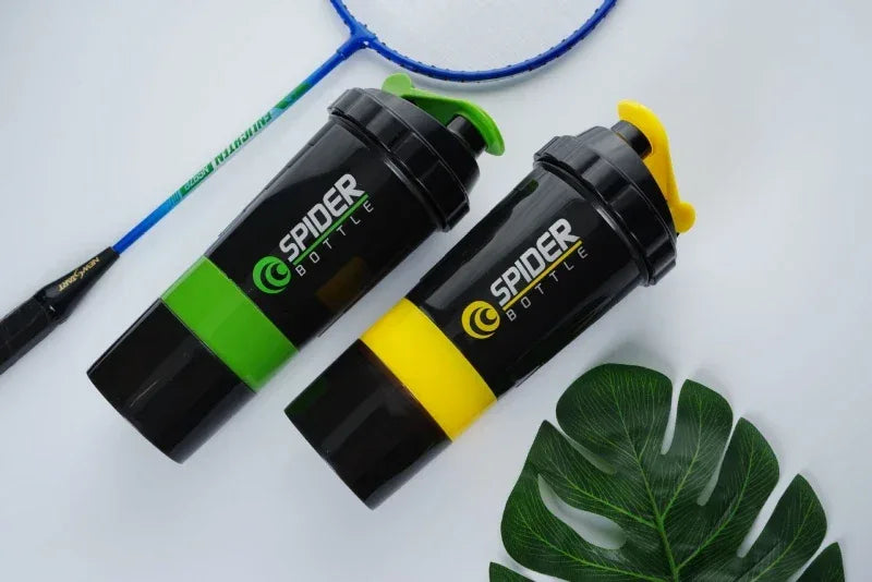 3 Layers Shaker Protein Bottle Powder Shake Cup Large Capacity Water Bottle Plastic Mixing Cup Body-Building Exercise Bottle - Zen Fit Plus