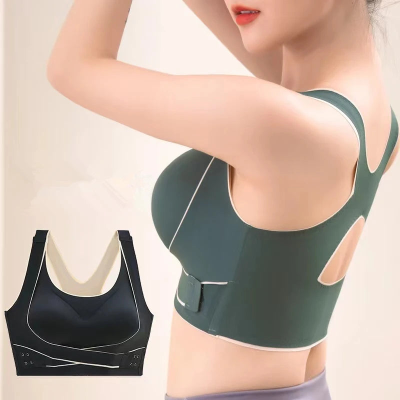 No Trace Sports Women's Underwear Shockproof Gathering Anti-sagging Beautiful Back Fitness Yoga Vest No Steel Ring Women's Bra Zen Fit Plus
