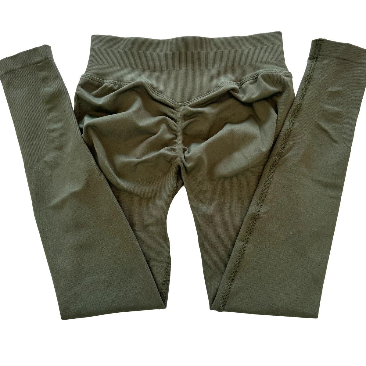 Impact Leggings Women Seamless Yoga Legging Scrunch Bum Gym Legging Workout Yoga Pants Low Waistband Sports Tights - Zen Fit Plus