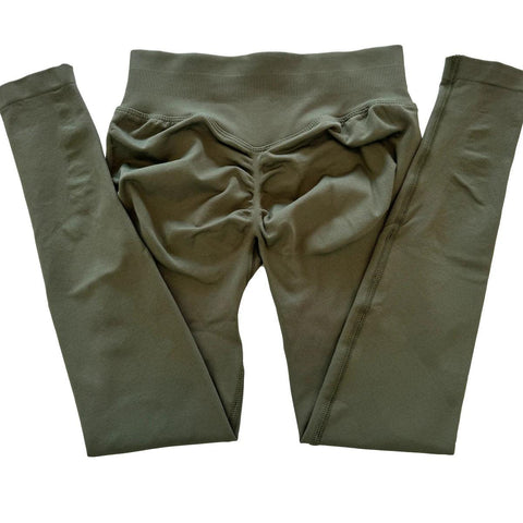 Impact Leggings Women Seamless Yoga Legging Scrunch Bum Gym Legging Workout Yoga Pants Low Waistband Sports Tights - Zen Fit Plus