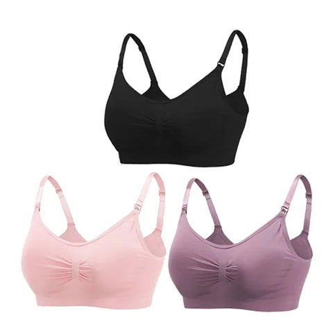3PC/lot Maternity Nursing Bras Cotton Breastfeeding Pregnant Women Pregnancy Underwear Breast Feeding Bra Clothing Lactancia Zen Fit Plus