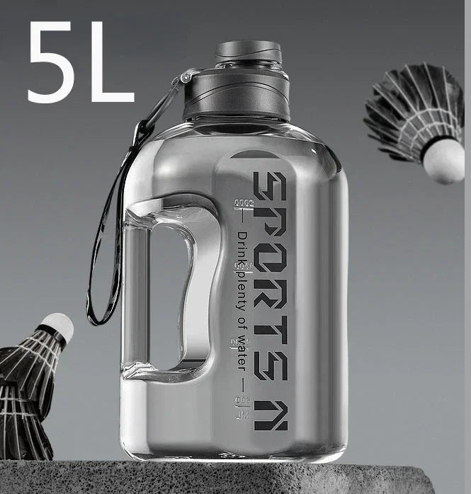 1L UP To 5L Gym Cycling Bottle Cup Outdoor Sport Large Capacity Water Bottle Kettle Fitness BPA FREE Scale Drink Bottle for Men Zen fit plus