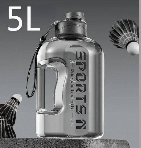 1L UP To 5L Gym Cycling Bottle Cup Outdoor Sport Large Capacity Water Bottle Kettle Fitness BPA FREE Scale Drink Bottle for Men Zen fit plus