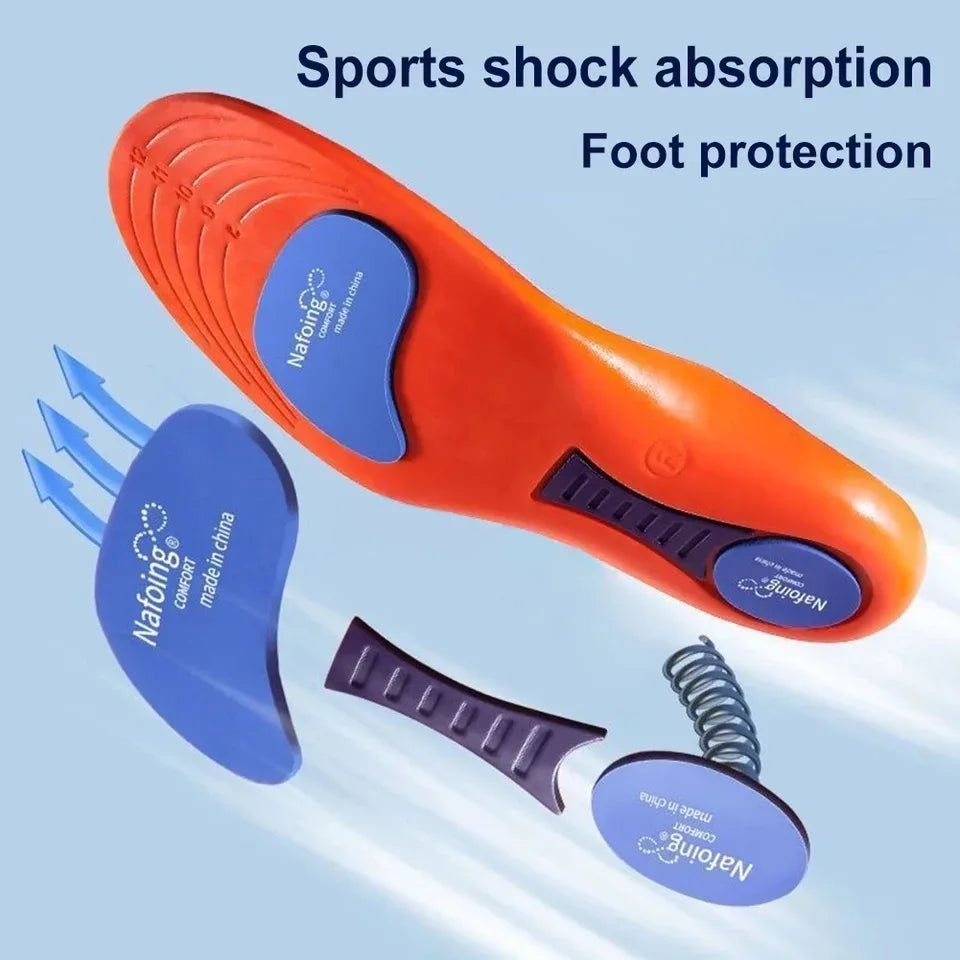 Sport Orthopedic Insoles for Feet Men Women EVA Breathable Shock Absorption Shoes Insole for Running Basketball Sport Care Pads - Zen Fit Plus