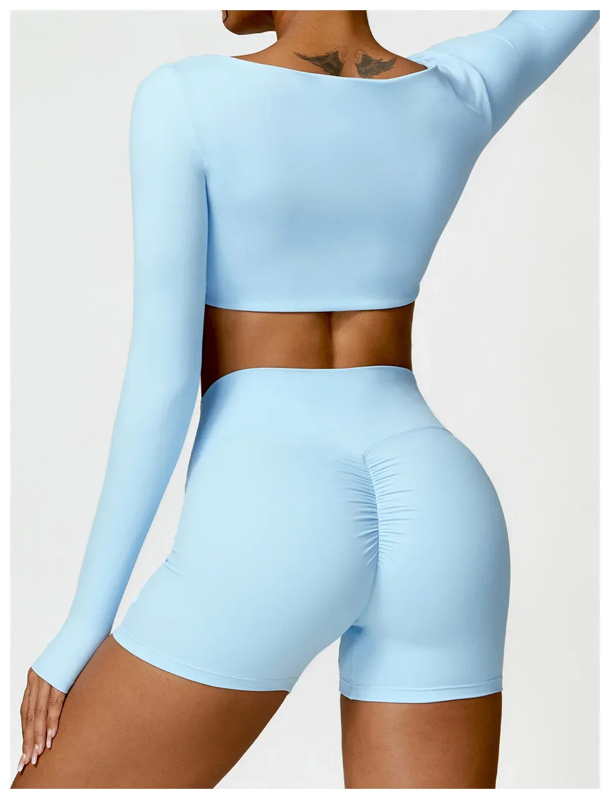 Yoga Suit Sports Set Women Quick-Drying Gym Set Women Tracksuit Running Workout Long Sleeve Sports Shirt Yoga Clothing - Zen Fit Plus