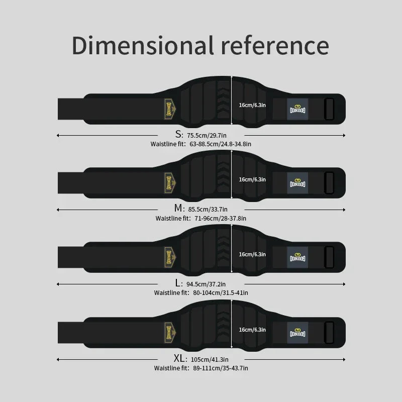 GOUNOD Weight Lifting Belt Back Support Workout Belt Gym Squats Deadlifts Powerlifting Cross Training For Men Women - Zen Fit Plus