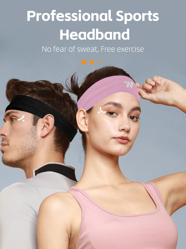 WEST BIKING Sports Headband Anti-slip Sweat Absorbing Elastic Sweatband Quick Dry Men Women Running Fitness Gym Cycling Headwear Zen fit plus