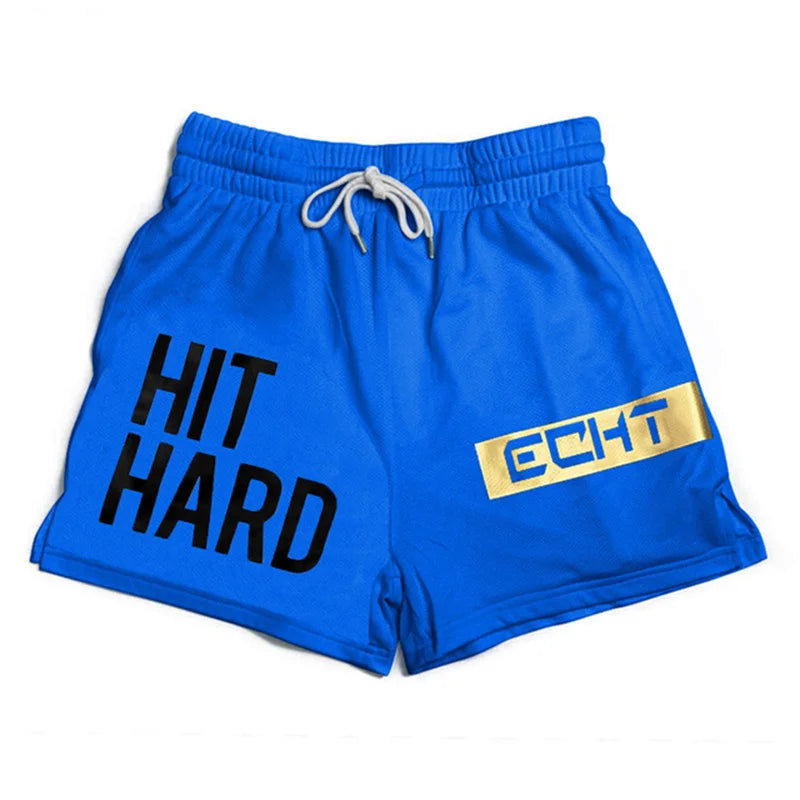 2024 NWE Summer men shorts printing sports shorts fitness exercise beach shorts breathable mesh shorts jogger men's brand shorts Zen fit plus