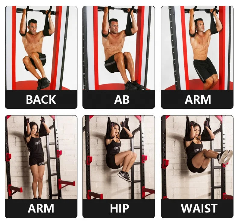 1 Pair Abdominal Muscle Band AB Straps Home Gym Pull Up Bar Leg Raiser Exercise Workout Horizontal Bar ab Hanging Strap Zen fit plus