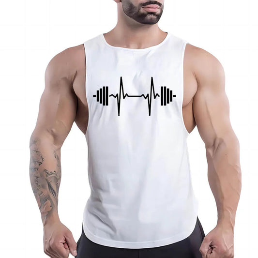 Four Seasons Vest Sport Sleeveless Shirt Quick Dry Breathable Tank Top Men Clothing Fashion Leisure Gym Outdoor Basketball Print Zen fit plus