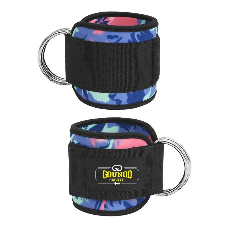 2PC/3PC GOUNOD Fitness Ankle Strap Adjustable D-Ring Support Cuffs Gym Leg Strength Exercise Pulley With Buckle Sport Guard Safe - Zen Fit Plus
