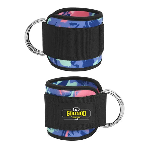 2PC/3PC GOUNOD Fitness Ankle Strap Adjustable D-Ring Support Cuffs Gym Leg Strength Exercise Pulley With Buckle Sport Guard Safe - Zen Fit Plus