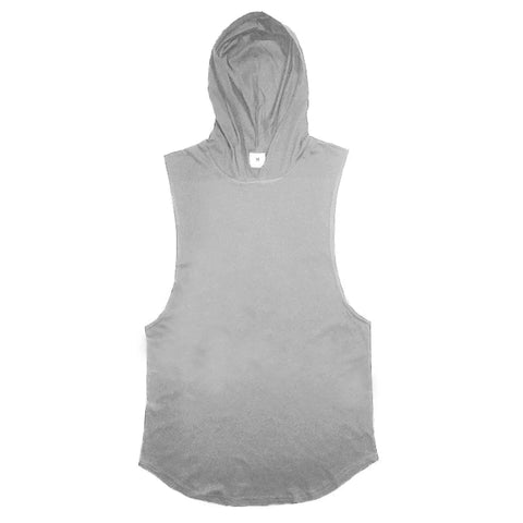 Bodybuilding Stringer Hoodies Gym Sleeveless Hooded Fitness Tank Tops Mens Running Sport Clothing Cotton Breathable Cool Shirt Zen fit plus