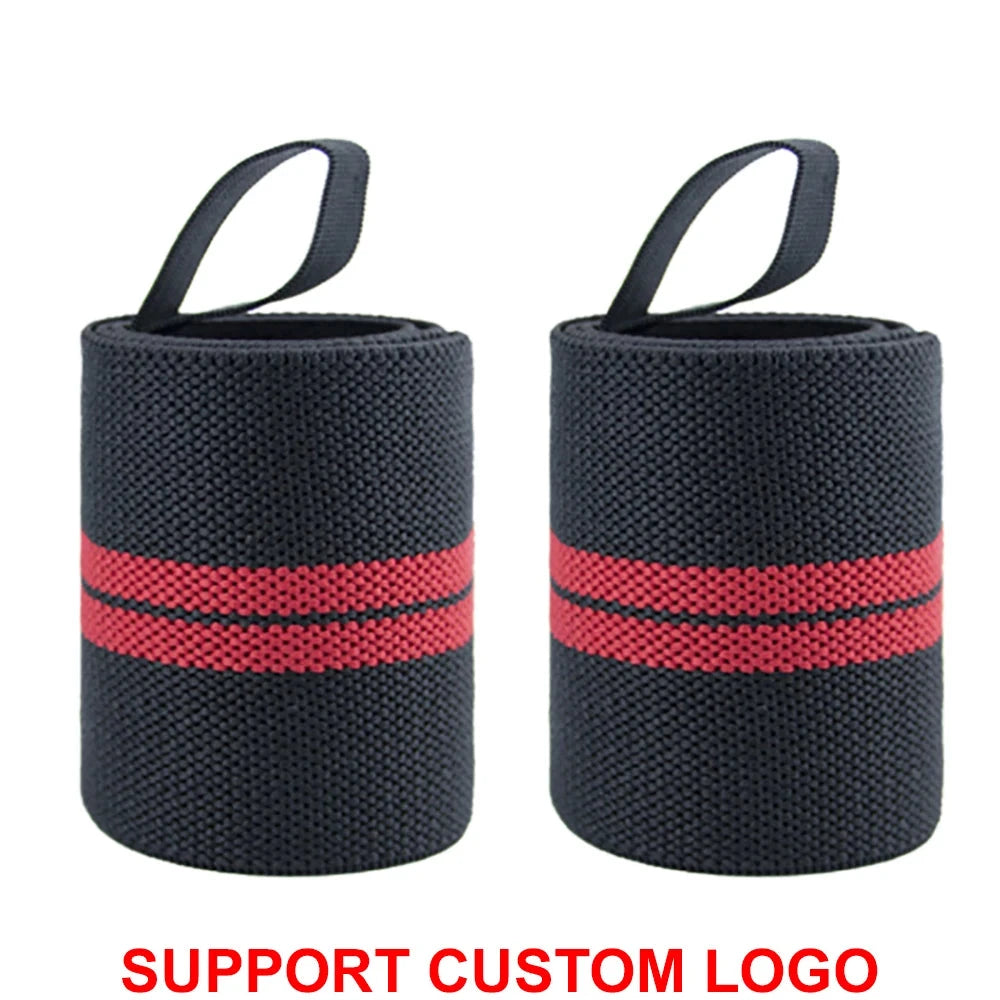1 Pair Wristband Wrist Support Brace Straps Extra Strength Weight Lifting Wrist Wraps Bandage Fitness Gym Training Custom Logo Zen Fit Plus