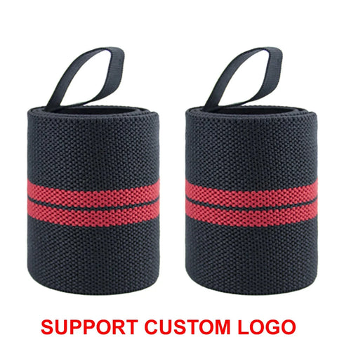 1 Pair Wristband Wrist Support Brace Straps Extra Strength Weight Lifting Wrist Wraps Bandage Fitness Gym Training Custom Logo Zen Fit Plus