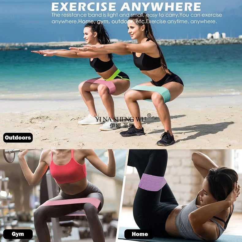 Fitness Resistance Band Buttocks Expansion Fitness Cloth Rubber Band Elastic Workout Suitable For Home Exercise Sport Equipment Zen fit plus