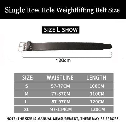 Black Leather Powerlifting Belt Cowhide Weightlifting Belt Gym Squat&Deadlift Adjustable Waist Support Strength Training Brace Zen fit plus