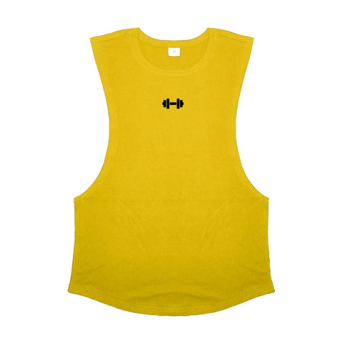Gym Fitness Training Vests Cotton Breathable Side Slits Tank Tops Mens Bodybuilding Muscle Sleeveless Singlets Workout Shirts Zen fit plus