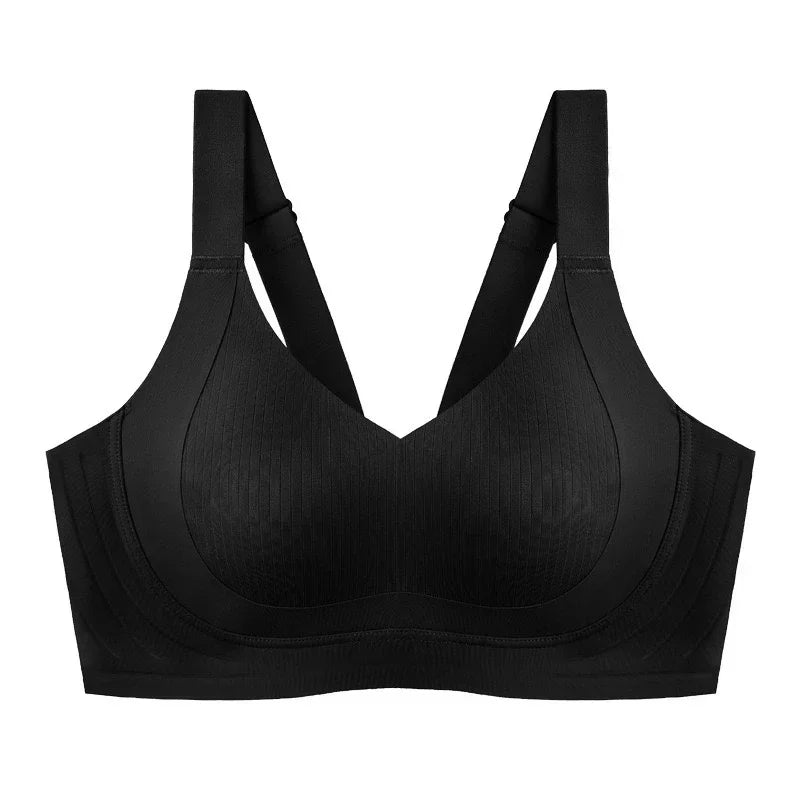 Women's Seamless Underwear, Thin Style, Large Breasts, Small Breasts, No Wires, Pull-up And Anti-sagging Large Size Bra Zen Fit Plus