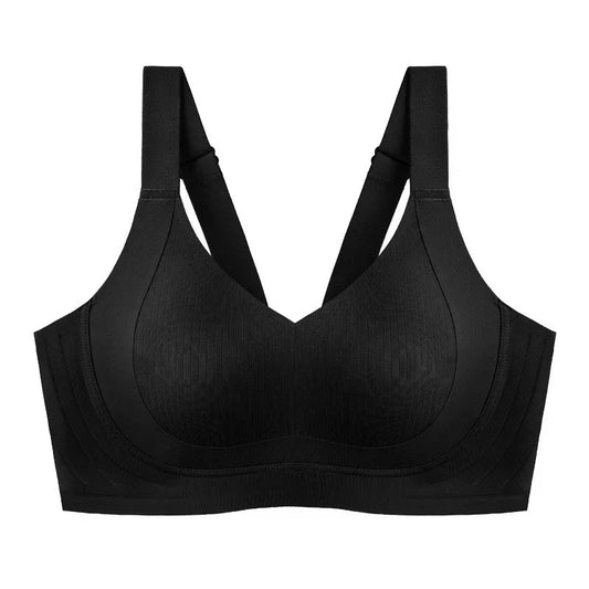 Women's Seamless Underwear, Thin Style, Large Breasts, Small Breasts, No Wires, Pull-up And Anti-sagging Large Size Bra Zen Fit Plus