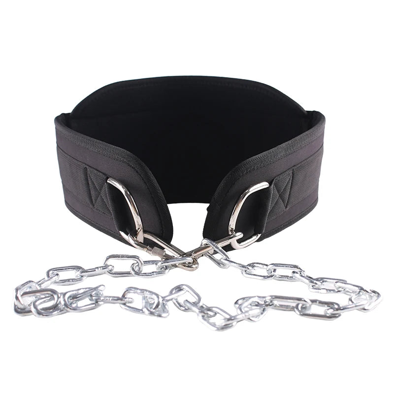 EVA Dip Belt With Chain For Weightlifting Pullup,Waist Support,Gym Lifting Belt Squat Fitness Powerlifting Bodybuilding Training Zen fit plus
