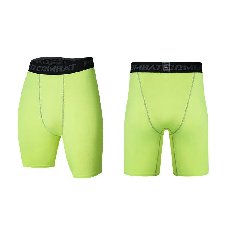 Five-point Fitness Pants Men Sports Leggings Basketball Training Quick Dry High Elastic Running Tight Bottoming Cycling Shorts - Zen Fit Plus