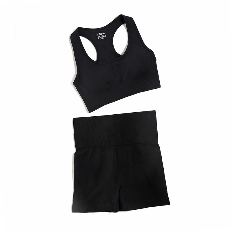 WAREBALL 2/3/4pcs Seamless Yoga Set Gym Clothes Sportswear Yoga Suits For Women Fitness Set Tracksuits Sports Bra Gym Leggings Zen fit plus