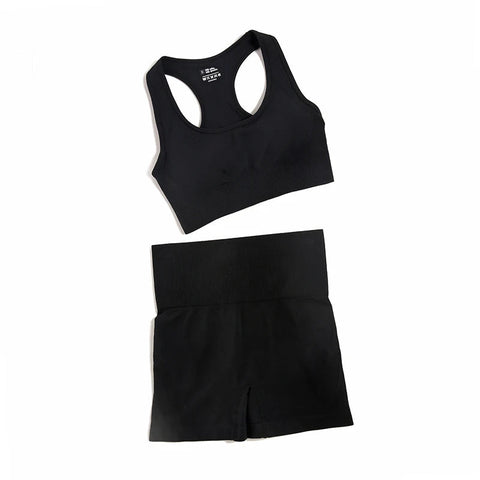 WAREBALL 2/3/4pcs Seamless Yoga Set Gym Clothes Sportswear Yoga Suits For Women Fitness Set Tracksuits Sports Bra Gym Leggings Zen fit plus