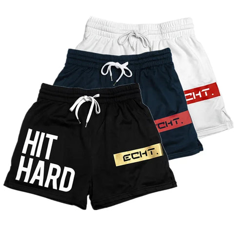 2024 NWE Summer men shorts printing sports shorts fitness exercise beach shorts breathable mesh shorts jogger men's brand shorts - Zen Fit Plus