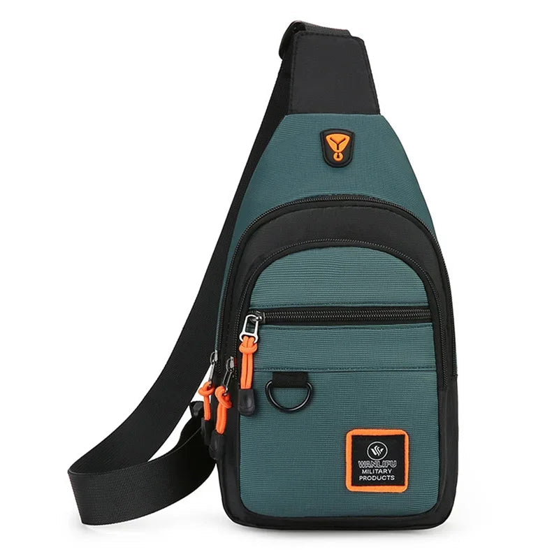Chest Bags Men's One Shoulder Crossbody Bag Large Capacity Outdoor Sports Leisure Fashion Small Shoulder Bag Backpack Men's Zen fit plus