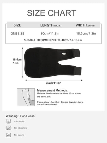 1 Piece Adjustable Neoprene Elbow Support Brace - Comfortable Sports Fitness Protector for Men and Women - Zen Fit Plus