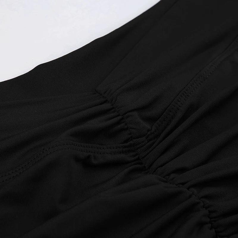 Rockmore New Pleated Sports Short Butt Lifting Tummy Control Yoga Short Pants Women's Tight Hip Lifting High Waist Fitness Short - Zen Fit Plus