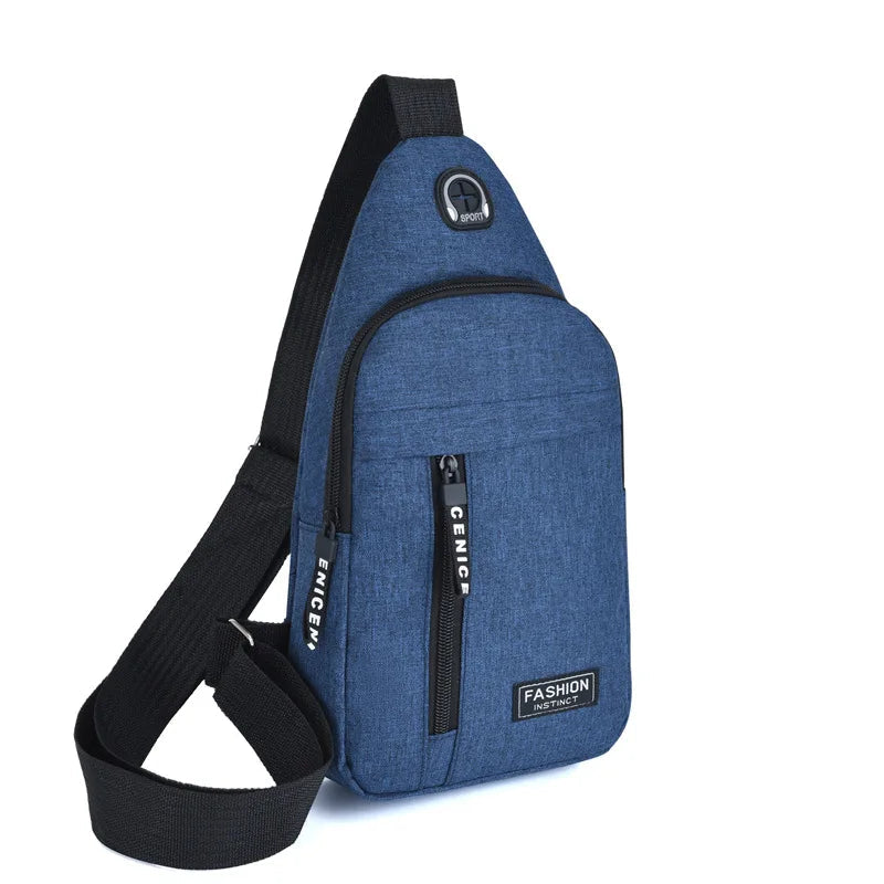 Chest Bags Men's One Shoulder Crossbody Bag Large Capacity Outdoor Sports Leisure Fashion Small Shoulder Bag Backpack Men's Zen fit plus