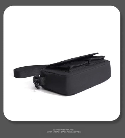 Minimalist Black Shoulder Bag Retro Male Nylon Crossbody Bags Men's Small Messenger Bag for Men Suitable for Daily Use - Zen Fit Plus