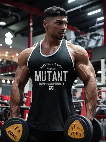 Summer New Fitness Sports Tank Top for Men's Quick Drying, Breathable and Stretching Sleeveless T-shirt Fashion Men's Sweetheart Zen fit plus