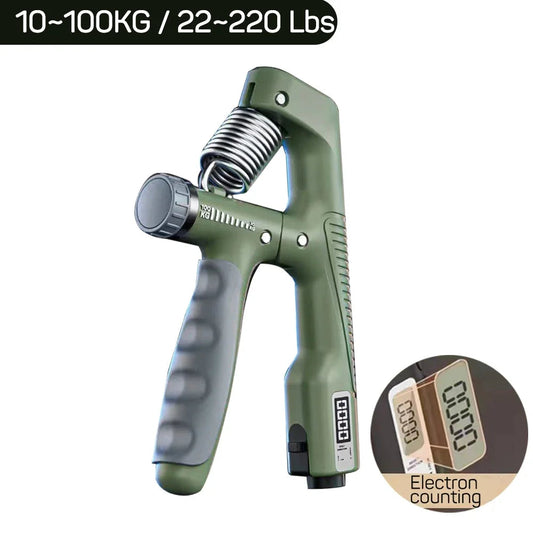 Smart Counting Hand Grip Strengthener 10-100Kg Wrist Expander Finger Exerciser for Trainers Muscle Recovery Fitness GymTraining Zen Fit Plus