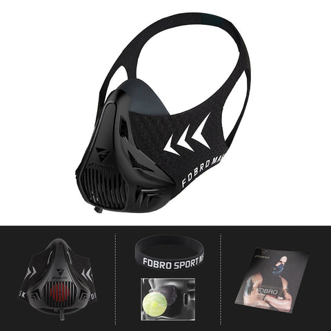 Fitness Training Elevation Mask – Resistance Breathing Sports Mask for Running, Cardio and Endurance Workouts