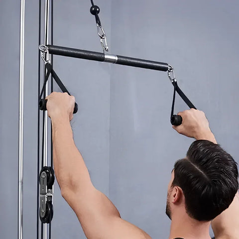 Tricep Biceps Back Blaster Rope Lat Pull Down Attachment Training Gym Weight Chest Muscle Workout Extension Straps Premium Nylon - Zen Fit Plus