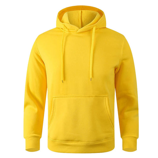 Men's and Women's Warm Sweatshirt Casual Solid Color Streetwear Pullovers Sport Fitness Pocket Hoodies Multi Color Zen fit plus