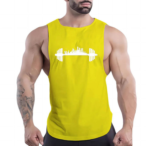 Four Seasons Vest Sport Sleeveless Shirt Quick Dry Breathable Tank Top Men Clothing Fashion Leisure Gym Outdoor Basketball Print Zen fit plus