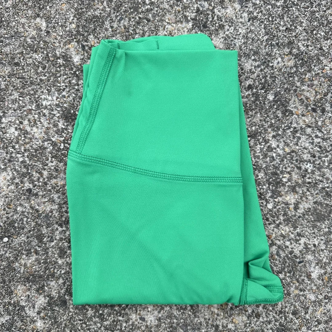 Solid Color Back Waist Pocket High Waist Yoga Legging Women Sport Cropped Pants Butter Athletic Gym Comprehensive Training Jog Zen fit plus