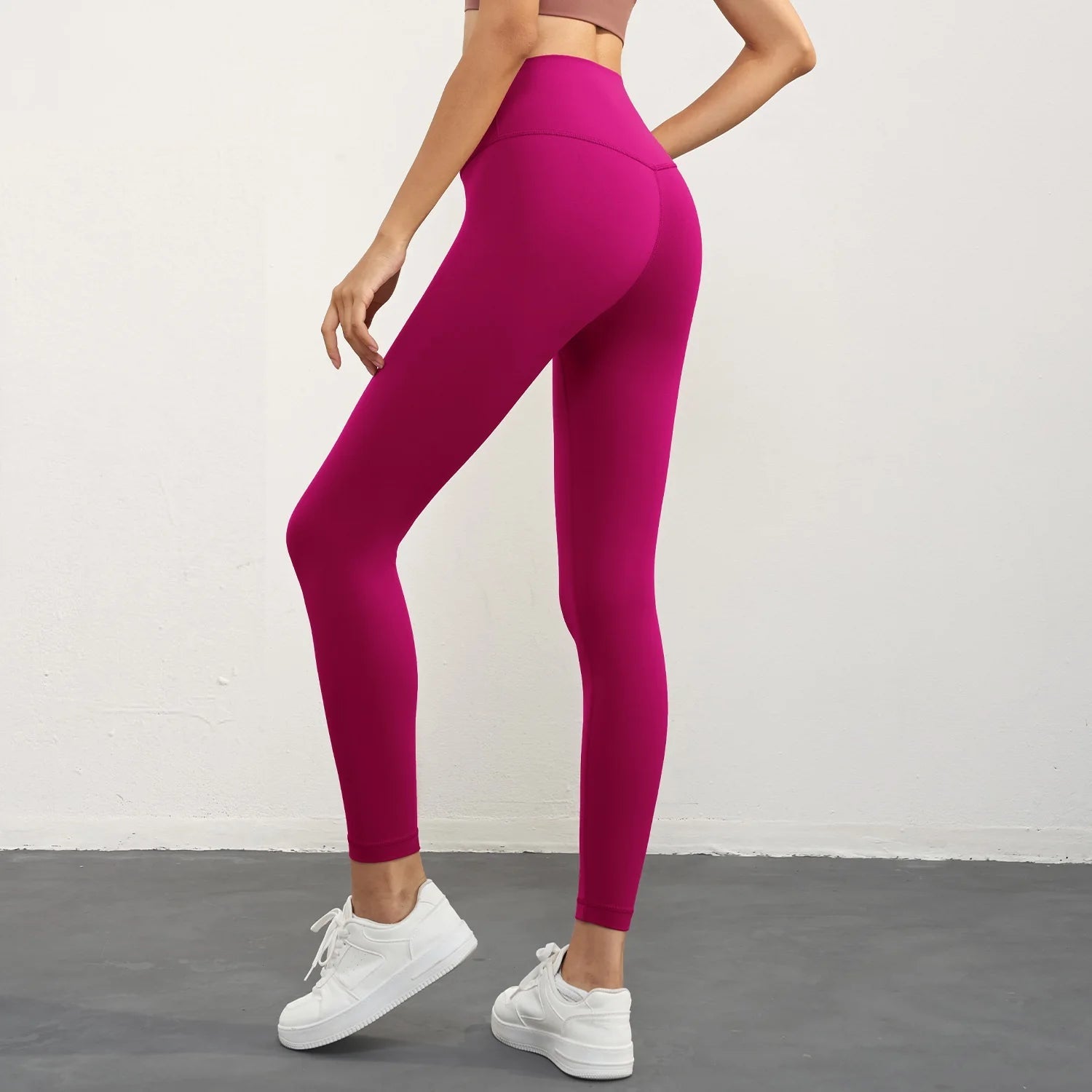 Solid Color Back Waist Pocket High Waist Fitness Yoga Legging soft Women Sport Pant Tight Butter Athletic Gym Ankle-Length Pants Zen Fit Plus
