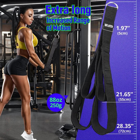 1 PC Fitness Tricep Rope Pull Down Workout Tricep Rope Cable Attachment Strength Zen fit plus