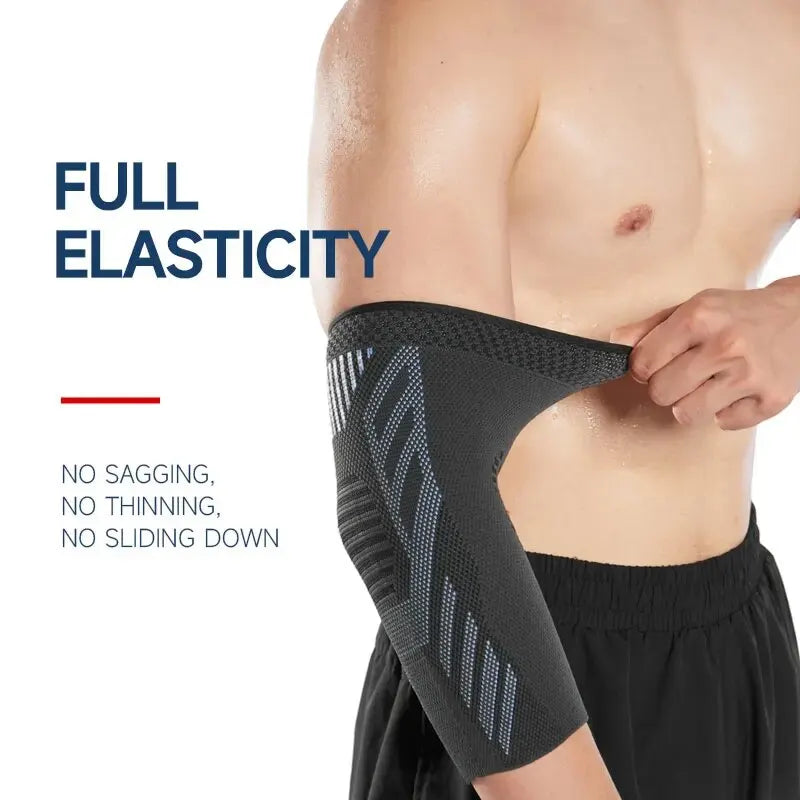 Elastic Fabric Protective Elbow Brace Knitted Compression Sleeve for Tendonitis Pain Relief Zen fit plus