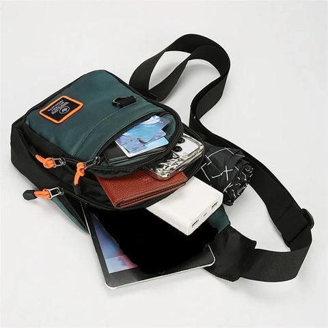 Chest Bags Men's One Shoulder Crossbody Bag Large Capacity Outdoor Sports Leisure Fashion Small Shoulder Bag Backpack Men's Zen fit plus