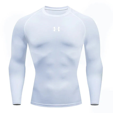 Men Running Compression T-shirt Long sleeves Sport Tees Gym Fitness Sweatshirt Male Jogging Tracksuit Homme Athletic Shirt Tops - Zen Fit Plus