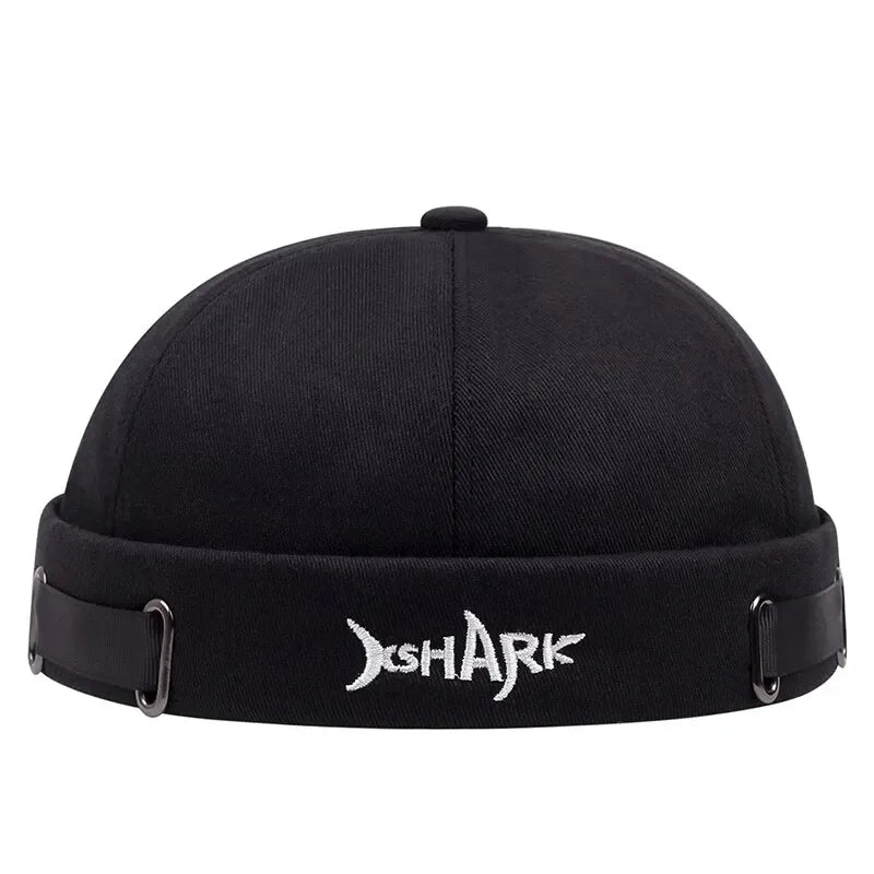 Vintage Brimless Hat Breathable Shark Beanie Hat Cotton Retro Men Adjustable Docker Cap Literary Sailor Cap Women Hip Hop Hat - Zen Fit Plus