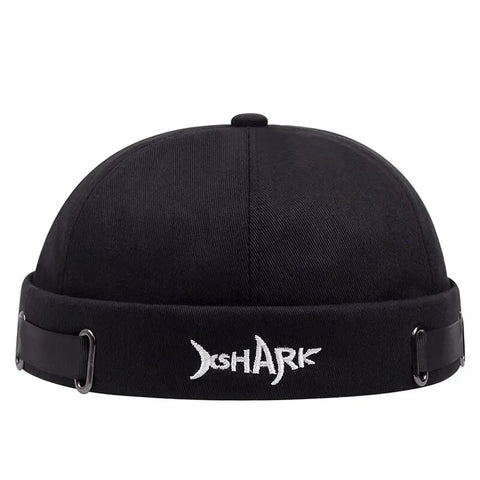 Vintage Brimless Hat Breathable Shark Beanie Hat Cotton Retro Men Adjustable Docker Cap Literary Sailor Cap Women Hip Hop Hat - Zen Fit Plus