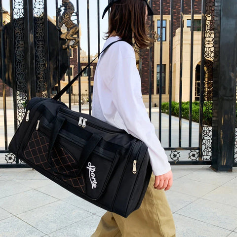 Oxford Dry Wet Separation Bags Large Capacity Portable Gym Bags Multifunctional Wear-resistant Side Zippers for Travel Swimming Zen fit plus
